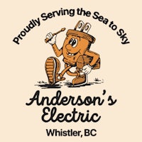 the logo for anderson's electric in whitby, british columbia